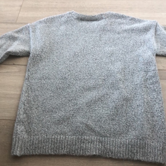 The Children’s Place | Grey Sequin Snowflake Sweater | Girl’s Grey Knitted Top - Picture 7 of 8